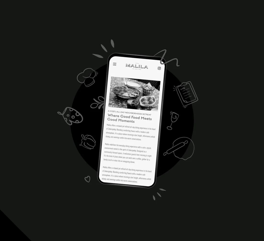 Malila website design by agend